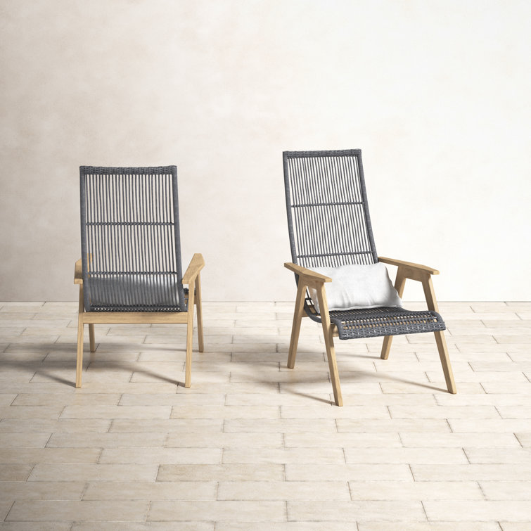 Wayfair best sale teak chairs